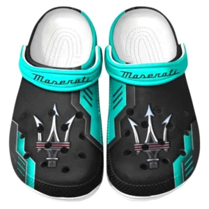 Maserati Crocs Shoes, Clogs Men Women, Gift For Maserati Fan CAR185031525286 - Cyan