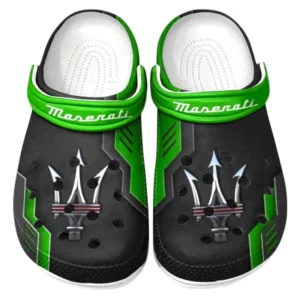 Maserati Crocs Shoes, Clogs Men Women, Gift For Maserati Fan CAR185031525286 - Green
