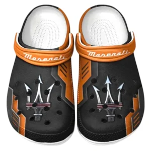 Maserati Crocs Shoes, Clogs Men Women, Gift For Maserati Fan CAR185031525286 - Orange