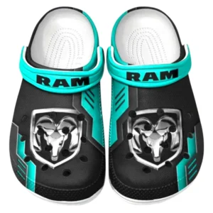 Ram truck Crocs Shoes, Clogs Men Women, Gift For Ram truck Fan CAR185031525288 - Cyan