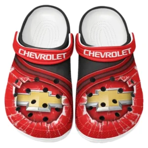 Chevrolet Crocs Clogs Men Women, Gift For Chevrolet Fan CAR188032025112 - Red