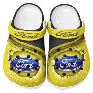 Ford Crocs Clogs Men Women, Gift For Ford Fan CAR188032025115 - Yellow