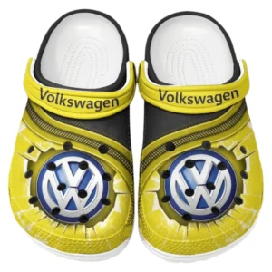 Volkswagen Crocs Clogs Men Women, Gift For Volkswagen Fan CAR188032025117 - Yellow
