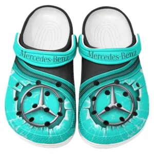 Mercedes Benz Crocs Clogs Men Women, Gift For Mercedes Benz Fan CAR188032025119 - Cyan