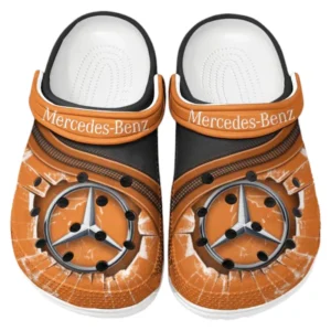 Mercedes Benz Crocs Clogs Men Women, Gift For Mercedes Benz Fan CAR188032025119 - Orange