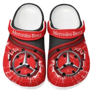 Mercedes Benz Crocs Clogs Men Women, Gift For Mercedes Benz Fan CAR188032025119 - Red