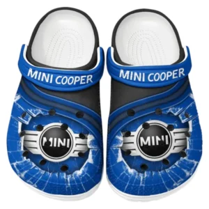 Mini cooper Crocs Clogs Men Women, Gift For Mini cooper Fan CAR188032025124 - Blue