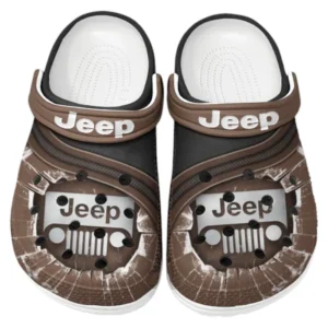 Jeep Crocs Clogs Men Women, Gift For Jeep Fan CAR188032025129 - Brown