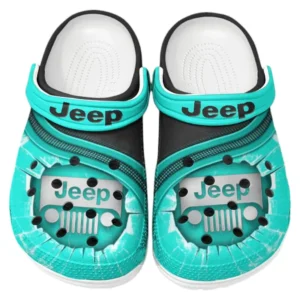 Jeep Crocs Clogs Men Women, Gift For Jeep Fan CAR188032025129 - Cyan