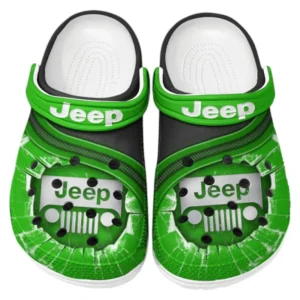 Jeep Crocs Clogs Men Women, Gift For Jeep Fan CAR188032025129 - Green