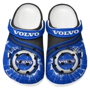 Volvo Crocs Clogs Men Women, Gift For Volvo Fan CAR188032025130 - Blue