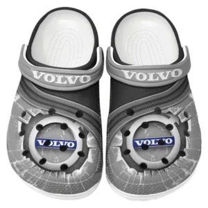 Volvo Crocs Clogs Men Women, Gift For Volvo Fan CAR188032025130 - Gray