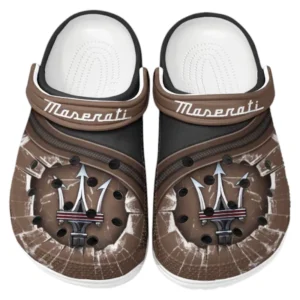 Maserati Crocs Clogs Men Women, Gift For Maserati Fan CAR188032025131 - Brown