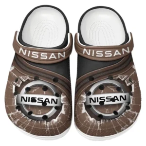 Nissan Crocs Clogs Men Women, Gift For Nissan Fan CAR188032025134 - Brown