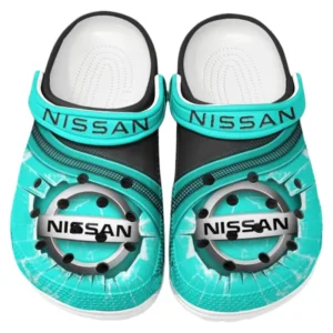 Nissan Crocs Clogs Men Women, Gift For Nissan Fan CAR188032025134 - Cyan