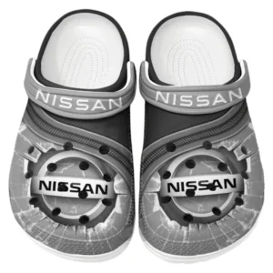 Nissan Crocs Clogs Men Women, Gift For Nissan Fan CAR188032025134 - Gray