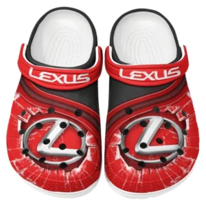 Lexus Crocs Clogs Men Women, Gift For Lexus Fan CAR188032025135 - Red