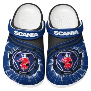 Scania Crocs Clogs Men Women, Gift For Scania Fan CAR188032025136 - Blue