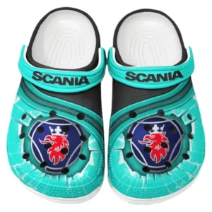 Scania Crocs Clogs Men Women, Gift For Scania Fan CAR188032025136 - Cyan