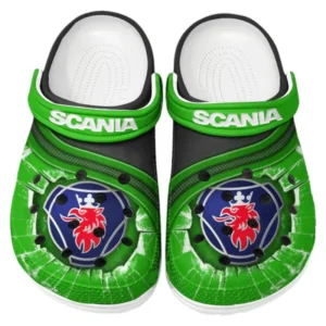 Scania Crocs Clogs Men Women, Gift For Scania Fan CAR188032025136 - Green