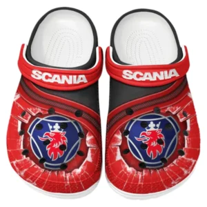 Scania Crocs Clogs Men Women, Gift For Scania Fan CAR188032025136 - Red