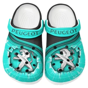 Peugeot Crocs Clogs Men Women, Gift For Peugeot Fan CAR188032025137 - Cyan