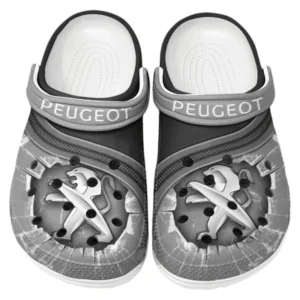 Peugeot Crocs Clogs Men Women, Gift For Peugeot Fan CAR188032025137 - Gray