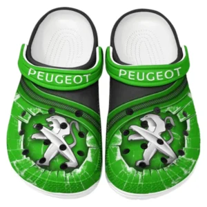 Peugeot Crocs Clogs Men Women, Gift For Peugeot Fan CAR188032025137 - Green