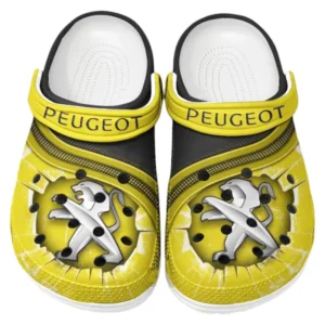 Peugeot Crocs Clogs Men Women, Gift For Peugeot Fan CAR188032025137 - Yellow