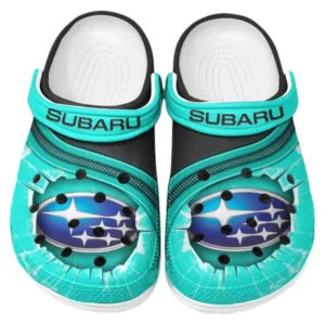 Subaru Crocs Clogs Men Women, Gift For Subaru Fan CAR188032025142 - Cyan