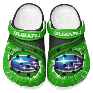 Subaru Crocs Clogs Men Women, Gift For Subaru Fan CAR188032025142 - Green