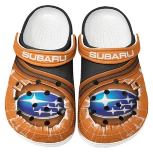 Subaru Crocs Clogs Men Women, Gift For Subaru Fan CAR188032025142 - Orange