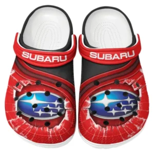 Subaru Crocs Clogs Men Women, Gift For Subaru Fan CAR188032025142 - Red