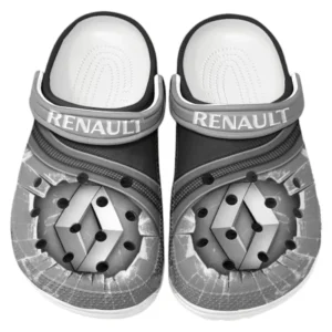 Renault Crocs Clogs Men Women, Gift For Renault Fan CAR188032025143 - Gray