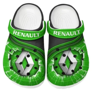 Renault Crocs Clogs Men Women, Gift For Renault Fan CAR188032025143 - Green