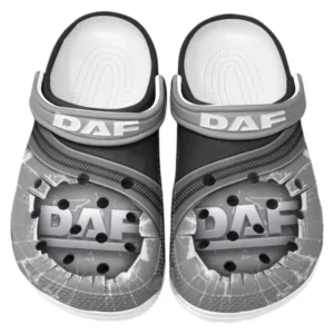 DAF Crocs Clogs Men Women, Gift For DAF Fan CAR188032025144 - Gray