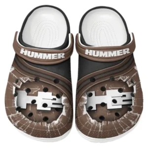 Hummer H2 Crocs Clogs Men Women, Gift For Hummer H2 Fan CAR188032025146 - Brown