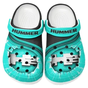 Hummer H2 Crocs Clogs Men Women, Gift For Hummer H2 Fan CAR188032025146 - Cyan