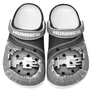 Hummer H2 Crocs Clogs Men Women, Gift For Hummer H2 Fan CAR188032025146 - Gray