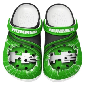 Hummer H2 Crocs Clogs Men Women, Gift For Hummer H2 Fan CAR188032025146 - Green
