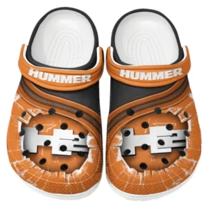 Hummer H2 Crocs Clogs Men Women, Gift For Hummer H2 Fan CAR188032025146 - Orange