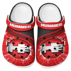 Hummer H2 Crocs Clogs Men Women, Gift For Hummer H2 Fan CAR188032025146 - Red