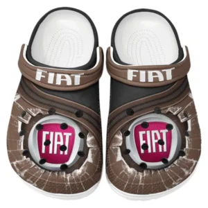 Fiat Crocs Clogs Men Women, Gift For Fiat Fan CAR188032025158 - Brown