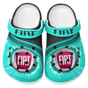 Fiat Crocs Clogs Men Women, Gift For Fiat Fan CAR188032025158 - Cyan