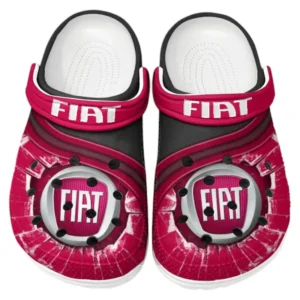 Fiat Crocs Clogs Men Women, Gift For Fiat Fan CAR188032025158 - Red