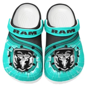 Ram truck Crocs Clogs Men Women, Gift For Ram truck Fan CAR188032025160 - Cyan