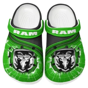 Ram truck Crocs Clogs Men Women, Gift For Ram truck Fan CAR188032025160 - Green
