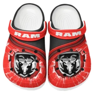 Ram truck Crocs Clogs Men Women, Gift For Ram truck Fan CAR188032025160 - Red