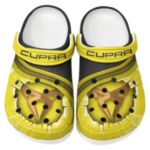 Cupra Crocs Clogs Men Women, Gift For Cupra Fan CAR188032025162 - Yellow