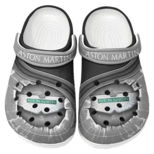 Aston Martin Crocs Clogs Men Women, Gift For Aston Martin Fan CAR188032025163 - Gray